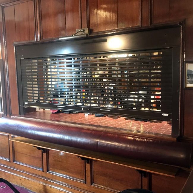 Bars-and-Cabinet-Vision-Security-Shutters D&D SecurityVision 38 – Aluminium See-Through Roller Shutter