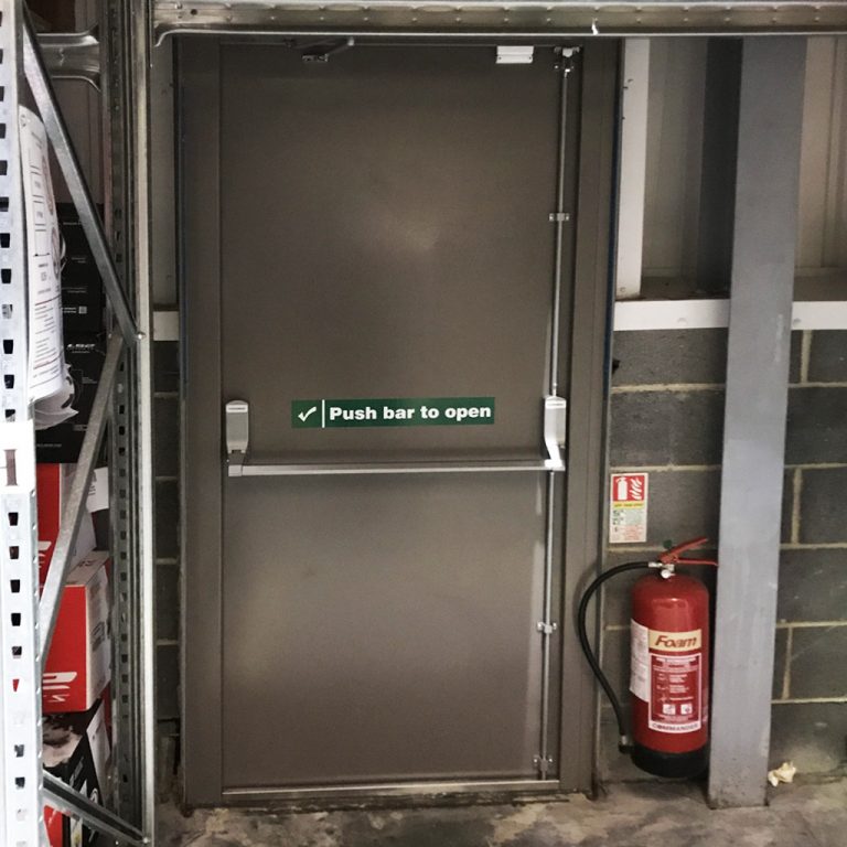 Droller Fire Exit Personnel Doors - D & D Roller Shutter Doors