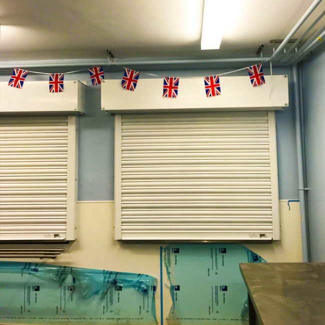 Fire Shutters kitchen