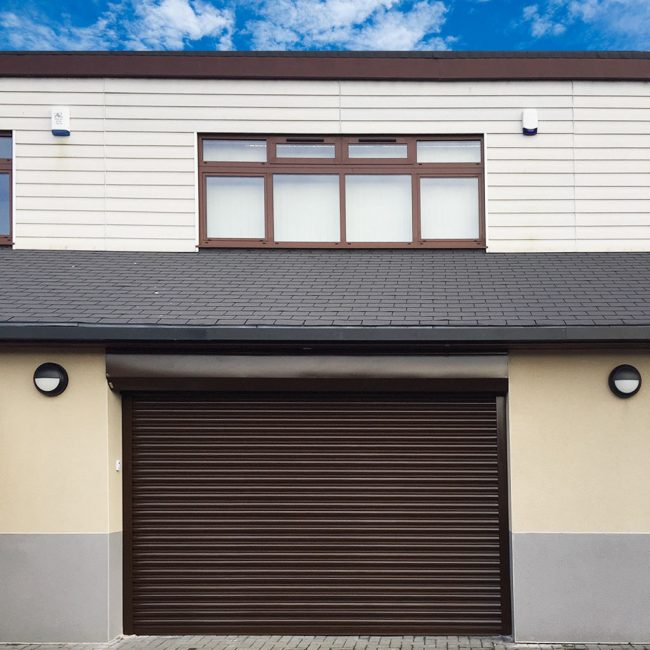 Commercial Industrial estate – Pwlleli, North Wales Roller Doors and Roller Shutters by D and D